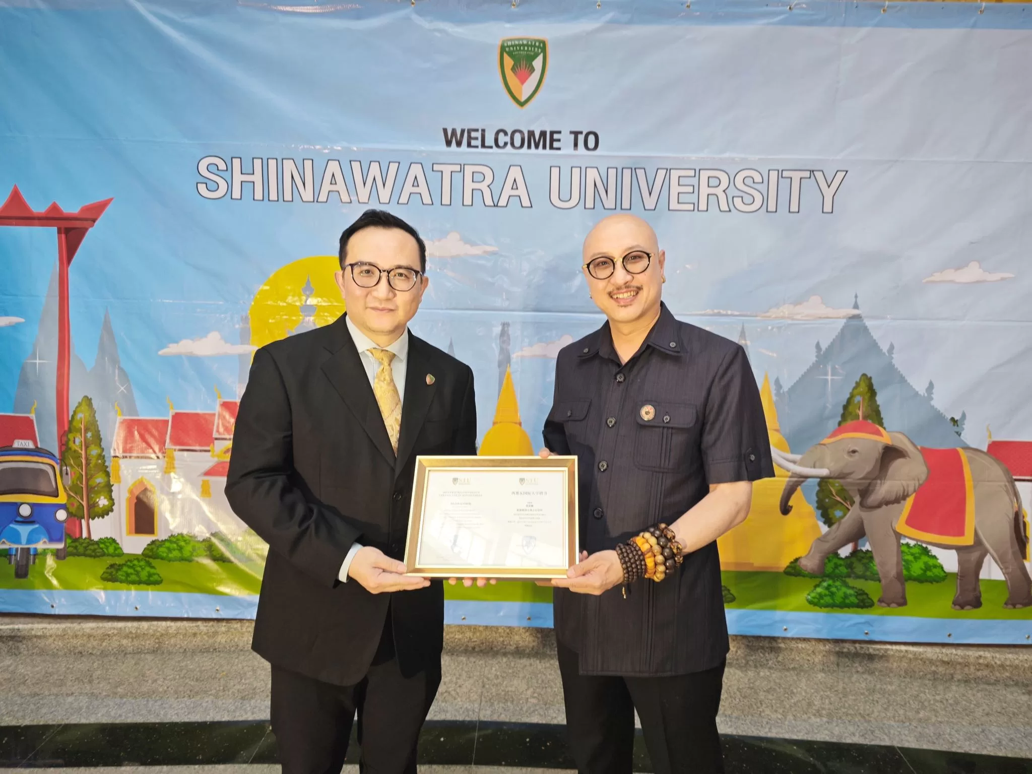 泰国十大高校西那瓦大學聘拿督斯里吳罡豪任博士導師及客座教授