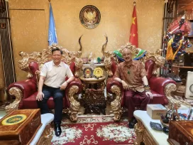 香港文博會執行主席皮取兵訪世貿基金會